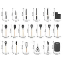 Kit Completo Jogo Utensílios de Cozinha Luxo 19 Peças em 3 Cores diferentes.