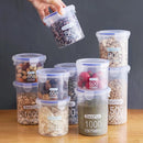 Kit 4 Potes Herméticos Transparentes – Organizadores de Alimentos para Cozinha | Grande Capacidade, à Prova de Umidade