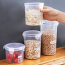 Kit 4 Potes Herméticos Transparentes – Organizadores de Alimentos para Cozinha | Grande Capacidade, à Prova de Umidade