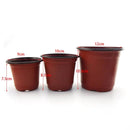 Kit com 20 Vasos Plásticos com Bandeja – Cultive com Facilidade e Estilo em Casa ou no Jardim!