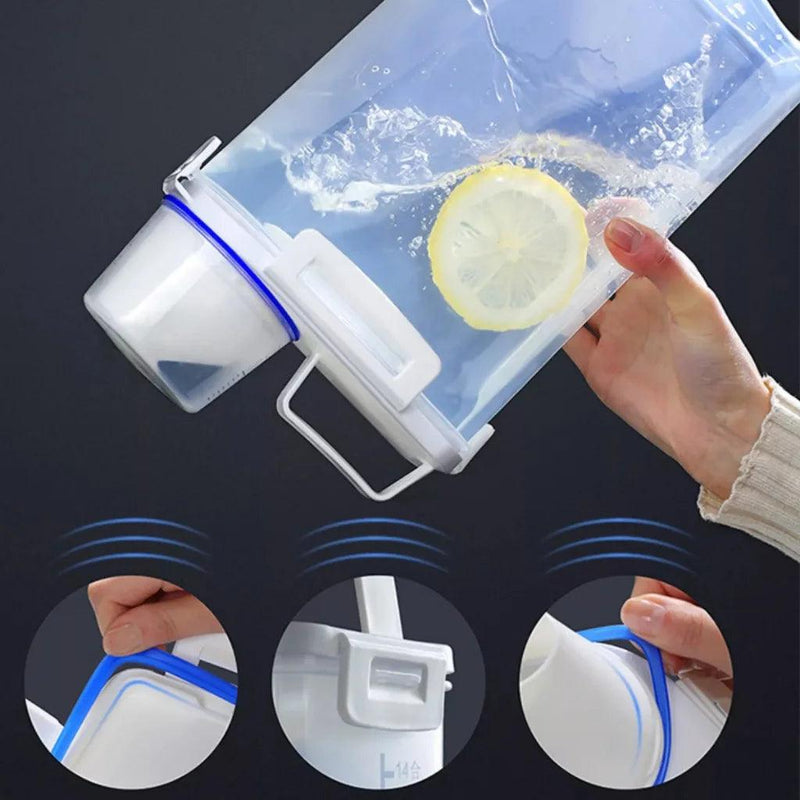 Pote Hermético Multiuso com Medidor – Tampa Bico Dosador para Cozinha ou Lavanderia | Organizador Compacto e Prático