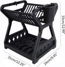 Escorredor de Louça de Duas Camadas – Suporte de Pia para Pratos, Talheres e Utensílios | Organizador Prático de Cozinha