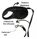 Coleiras Guia Retráteis e flexíveis